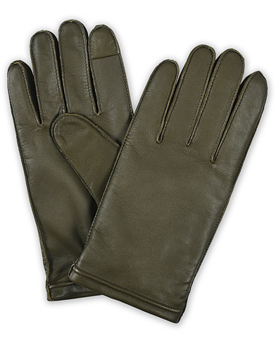 Hanskat |  Kranto Leather Gloves Dark Green