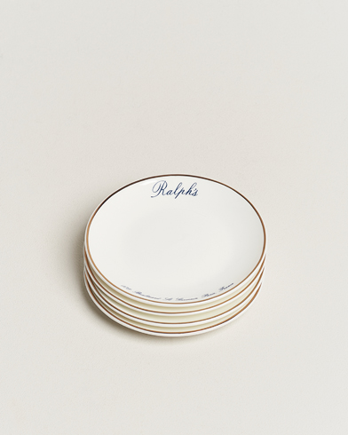 Mies | Ralph Lauren Home | Ralph Lauren Home | Ralph´s Paris Canape Plates 4pcs Navy/Gold