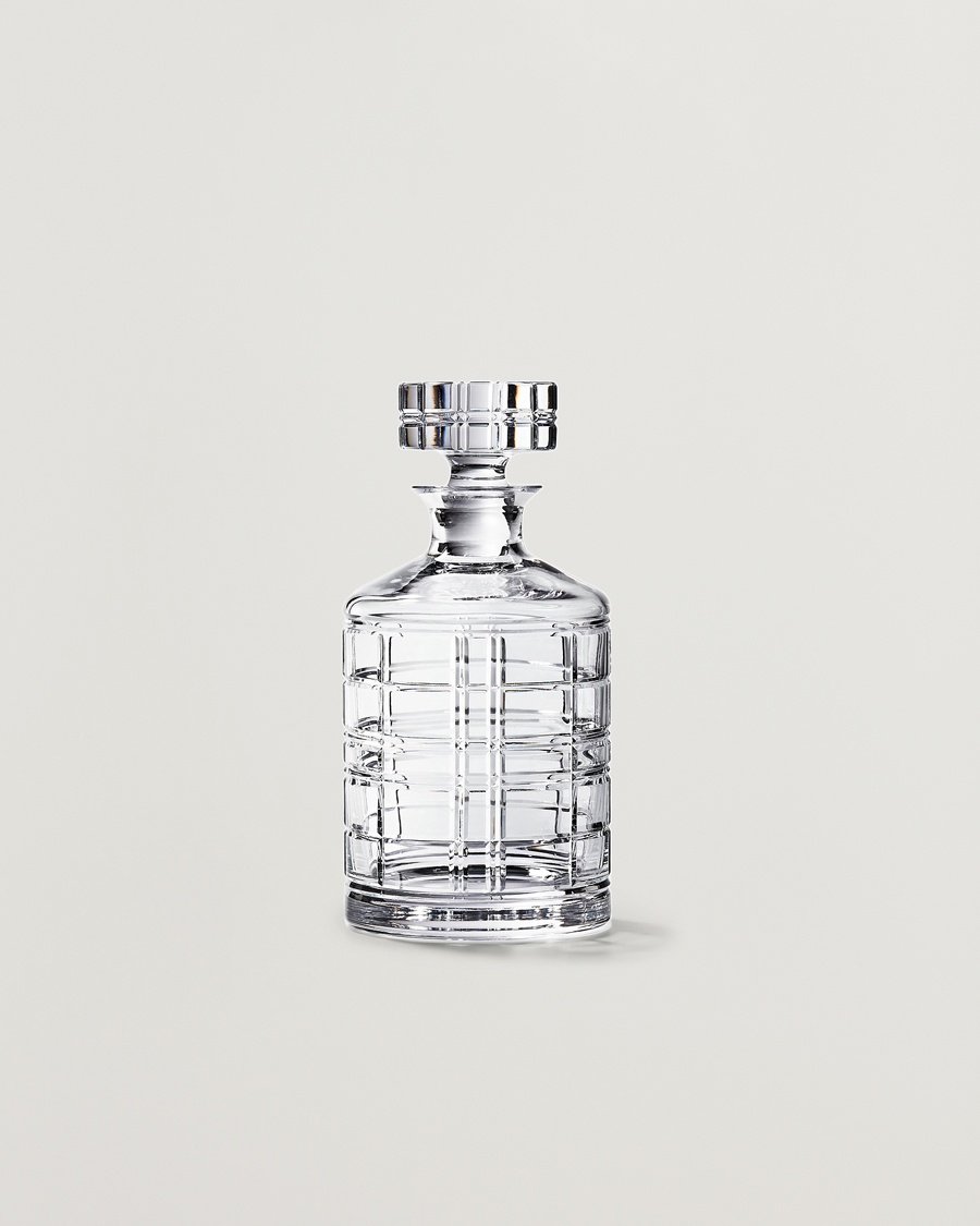 Ralph Lauren Home Hudson Plaid Crystal Decanter Clear – Läpinäkyvä
