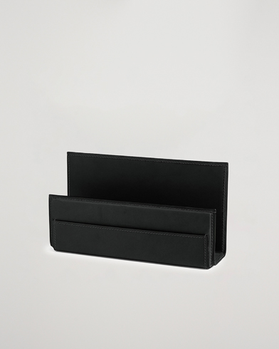 Mies |  | Ralph Lauren Home | Brennan Leather Letter Rack Black