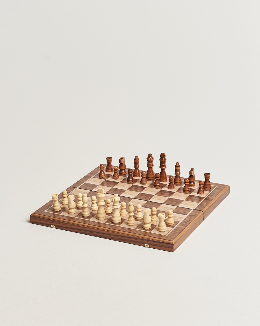Manopoulos Walnut Chess & Backgammon – Ruskea