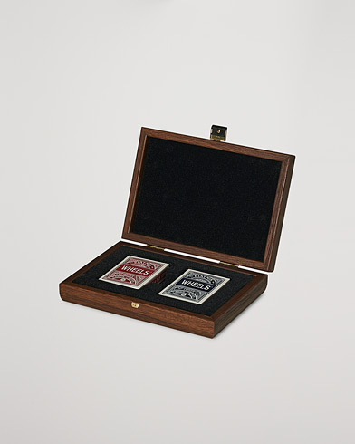 Mies |  | Manopoulos | Wooden Card Case Dark Brown