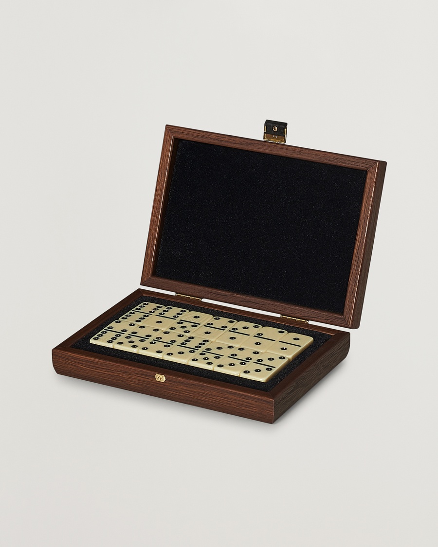Manopoulos Wooden Domino Case Dark Brown – Ruskea