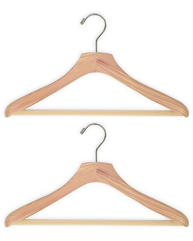 Vaatehuolto |  2-Pack Cedar Wood Suit Hanger