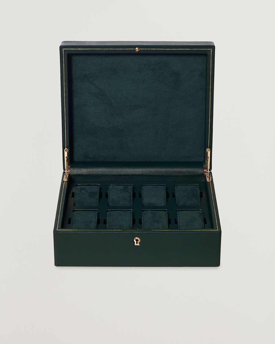 WOLF British Racing Green 8 Piece Watch Box – Vihreä