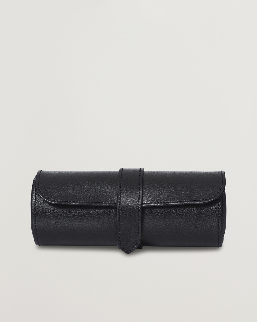 WOLF Blake Triple Watch Roll Black/Purple – Musta