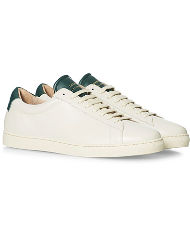 Matalavartiset tennarit |  ZSP4 Nappa Leather Sneakers Off White/Vert Sombre