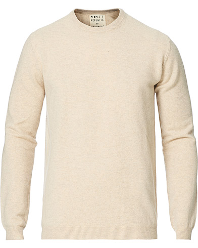 Mies | People's Republic of Cashmere | People's Republic of Cashmere | Cashmere Roundneck Oatmilk
