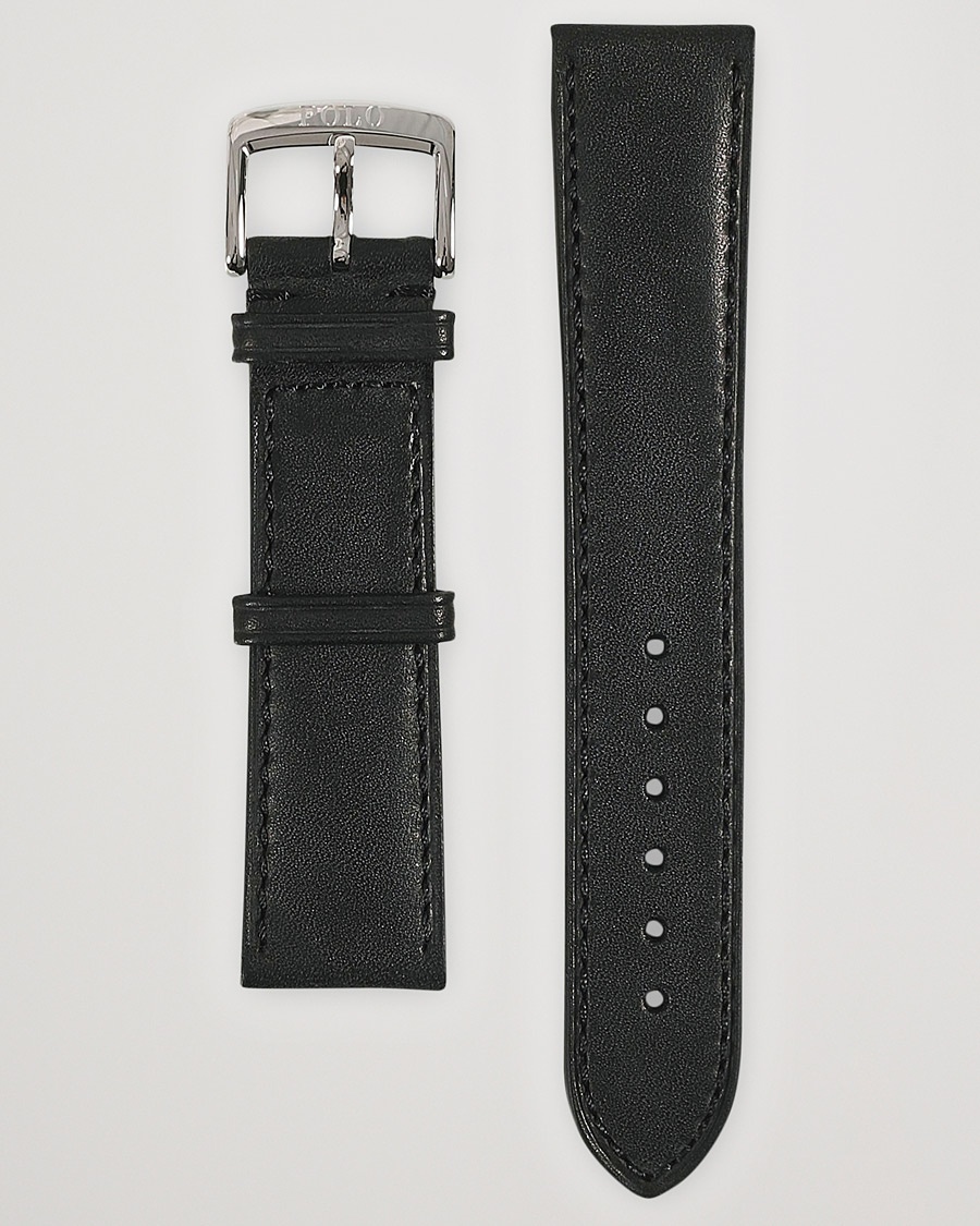 Polo Ralph Lauren Sporting Leather Strap Black – Musta