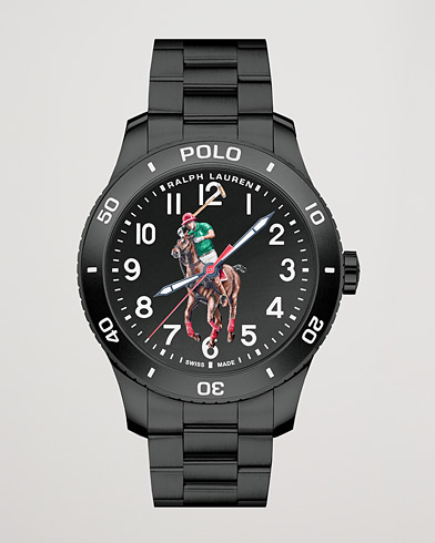 Mies | Fine watches | Polo Ralph Lauren | 42mm Automatic Pony Player  Black Dial