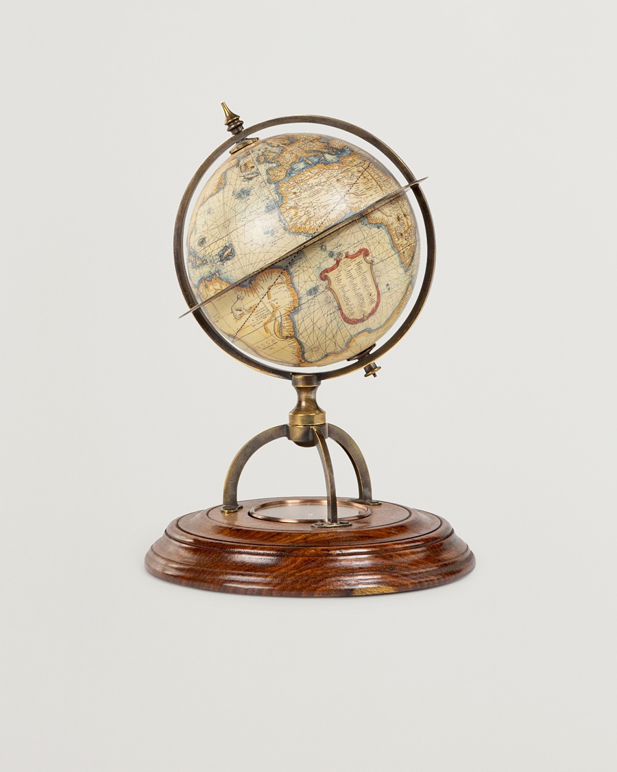 Authentic Models Terrestrial Globe With Compass – Ruskea