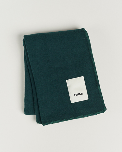 Mies | Tekla | Tekla | Pure New Wool Blanket Dark Green
