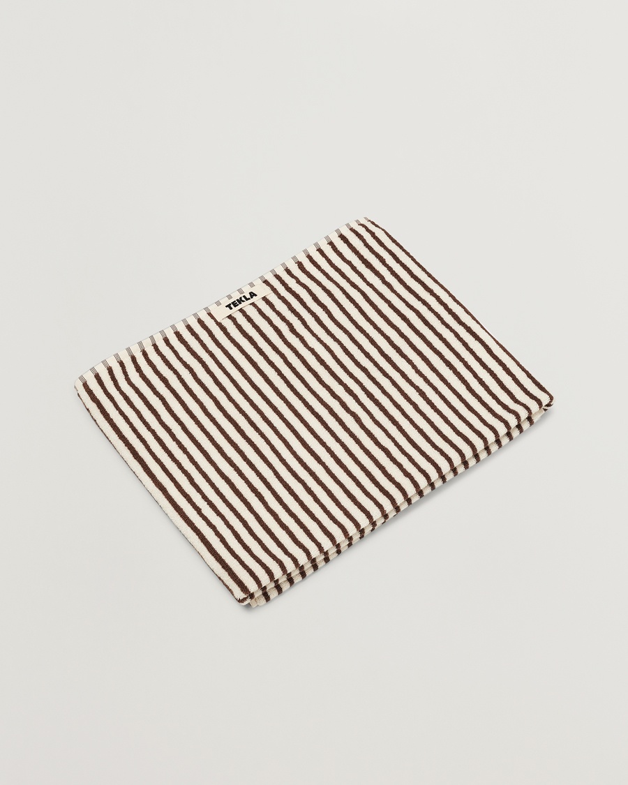 Tekla TeklaOrganic Terry Bath TowelKodiak Stripes – Monivärinen