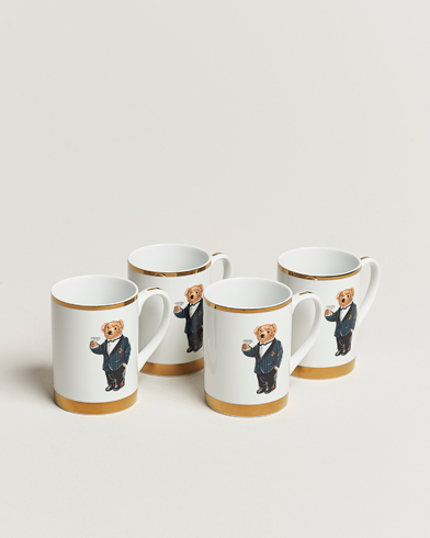 Mies | Ralph Lauren Home | Ralph Lauren Home | Thompson Bear Porcelain Mug Set 4pcs White/Gold