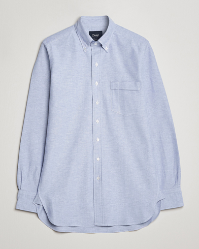 Mies | Oxford-paidat | Drake's | Button Down Oxford Shirt Blue