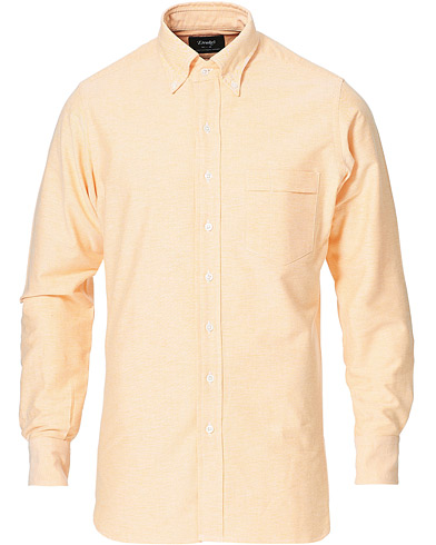 Mies |  | Drake's | Button Down Oxford Shirt Orange