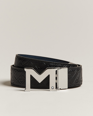 Mies | Sileät vyöt | Montblanc | Reversible Belt 35mm Ultra Black/Blue