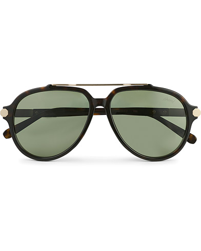 Miehet | Pilottiaurinkolasit | Brioni | BR0096S Sunglasses Havana Green
