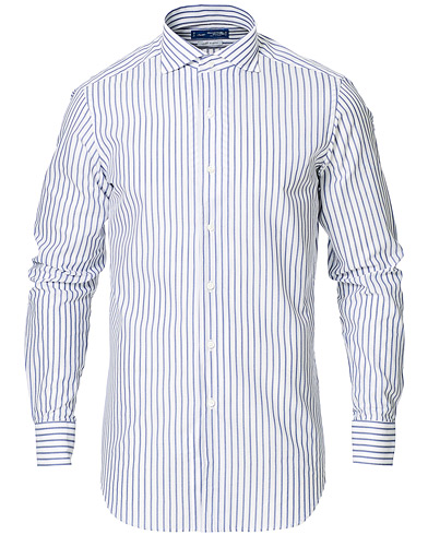 Miehet | Rennot paidat | Kamakura Shirts | Slim Fit One Piece Collar Shirt Light Blue
