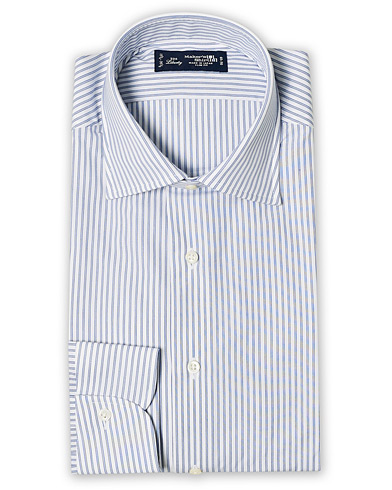Viralliset |  Slim Fit Broadcloth Shirt White/Blue