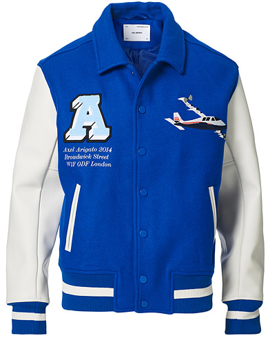 Miehet | Pilottitakit | Axel Arigato | Mayday Varsity Bomber Jacket Klein Blue
