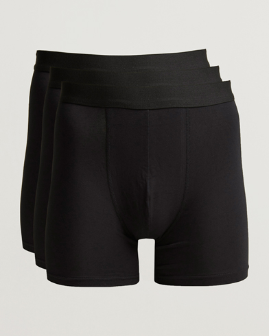Mies | Trunks | Bread & Boxers | 3-Pack Long Boxer Brief Black