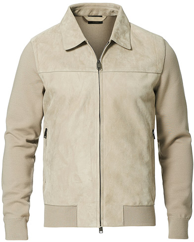 Nahkatakit |  Wool/Suede Hybrid Jacket Beige