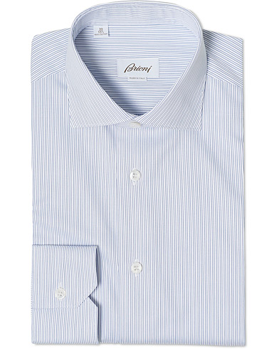 Miehet | Viralliset | Brioni | Slim Fit Dress Shirt Blue Stripe