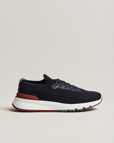 Mies |  | Brunello Cucinelli | Mesh Running Sneakers Navy
