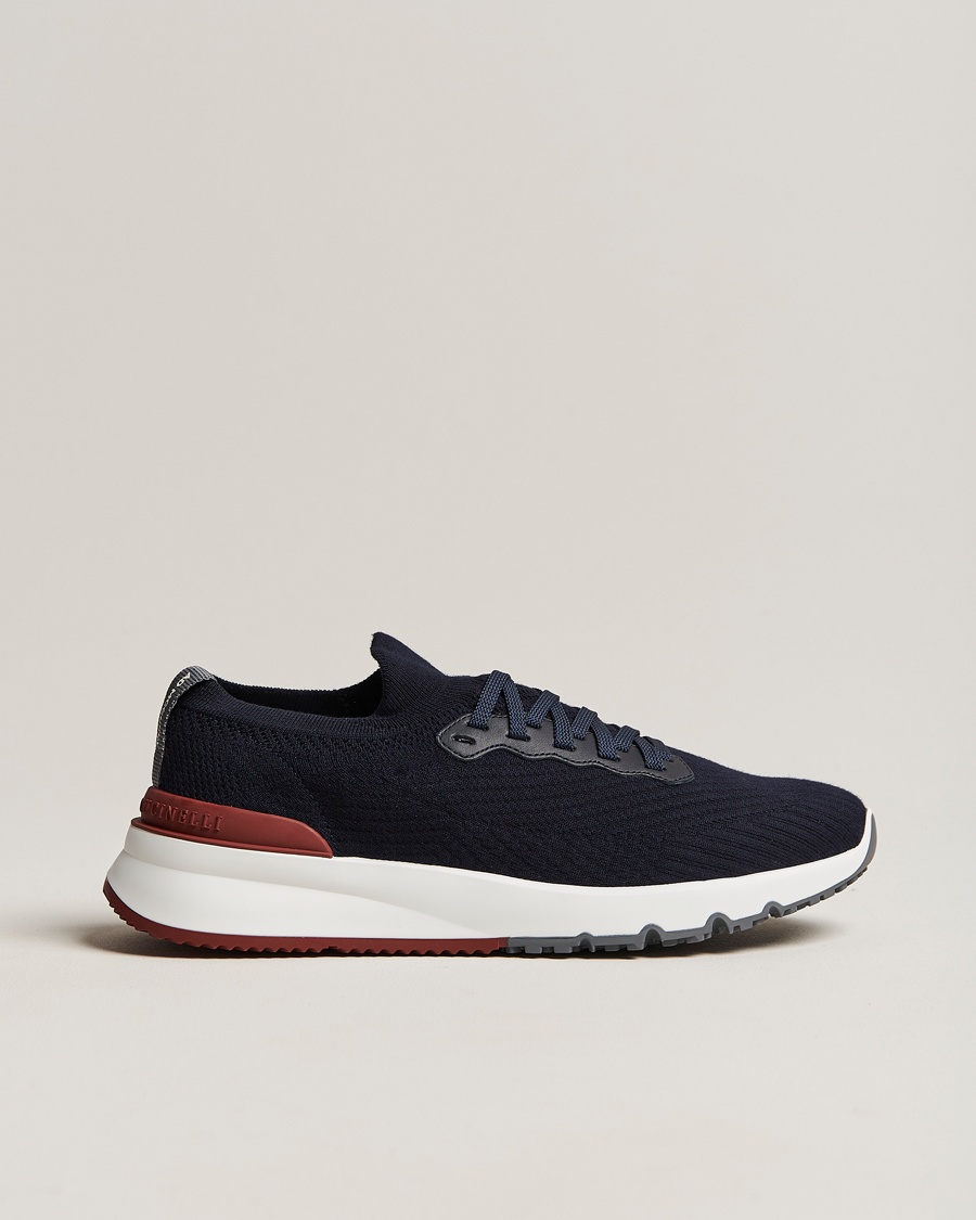 Brunello Cucinelli Mesh Running Sneakers Navy – Sininen