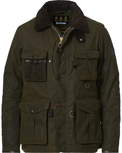 Vahakankaiset takit |  Grampain Padded Wax Jacket Olive