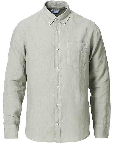 Levon Linen Shirt Light Grey