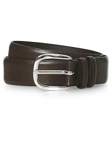  |  Grained Leather Belt 3,5 cm Ebony