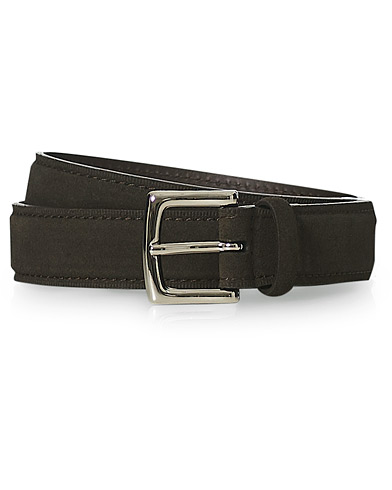  |  Suede Leather Belt 3 cm Dark Brown