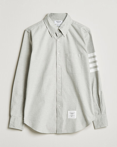 Mies | Kauluspaidat | Thom Browne | 4 Bar Flannel Shirt Light Grey