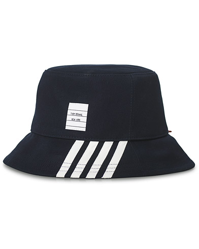 Thom Browne 4-Bar Bucket Hat Navy