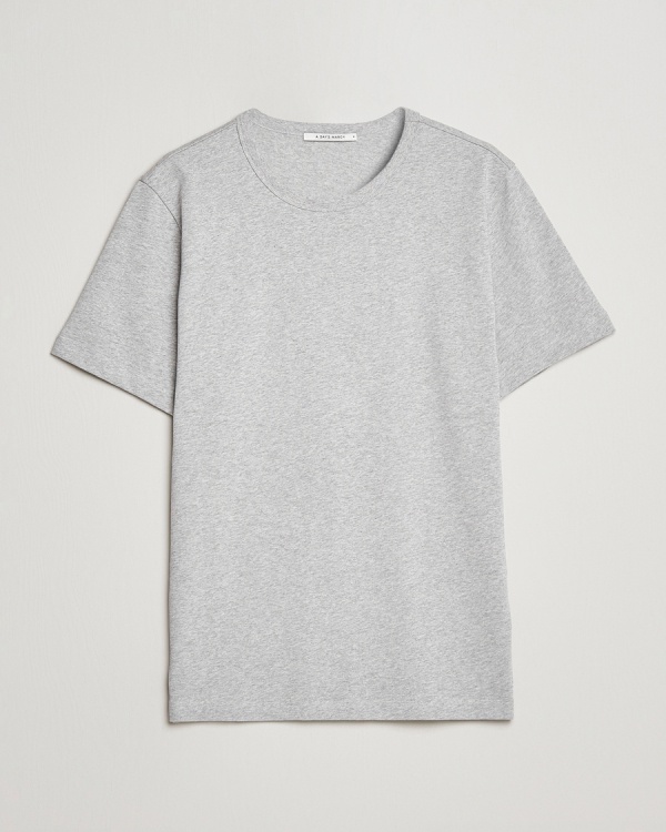 A Day's March Heavyweight T-Shirt Grey Melange – Harmaa