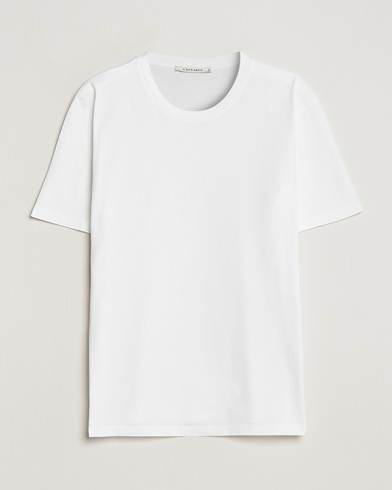 Miehet | Ekologinen | A Day's March | Classic Fit Tee White