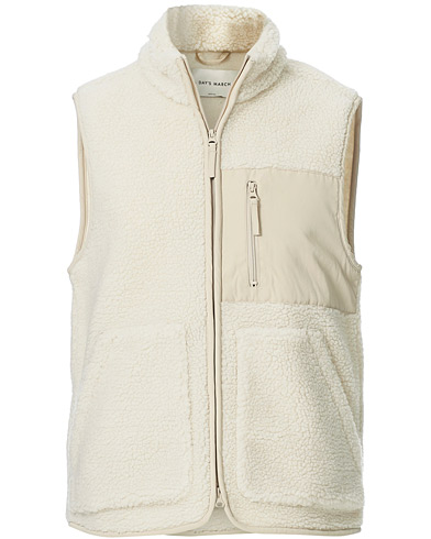 Mies | Puserot | A Day's March | Arvån Recycled Fleece Vest Off White