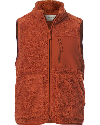 Fleecepuserot |  Arvån Recycled Fleece Vest Faded Orange