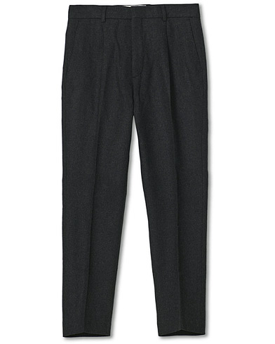 Housut |  Crovie Wool Trousers Grey Melange