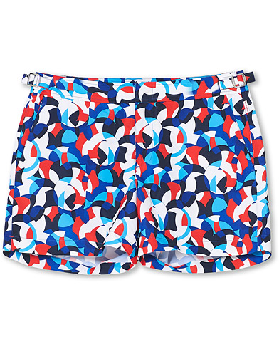 Mies |  | Orlebar Brown | Setter Moissan Printed Swim Shorts Red/Blue