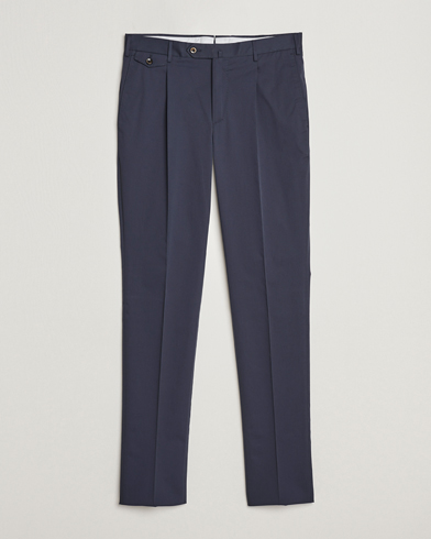 Mies | PT01 | PT01 | Gentleman Fit Silkochino Trousers Navy