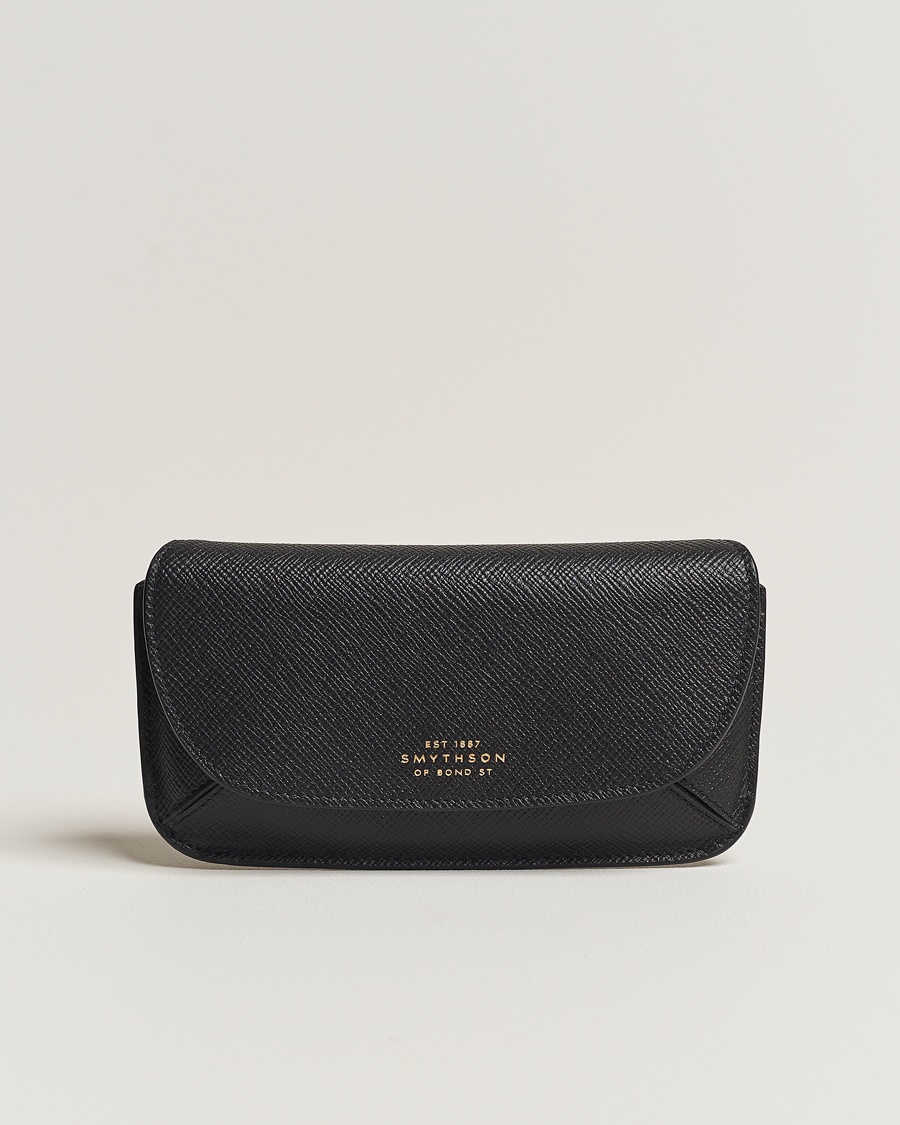 Smythson Panama Hard Sunglasses Case Black – Musta