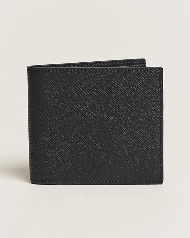 Mies | Lompakot | Smythson | Panama 6 Card Wallet Black Leather