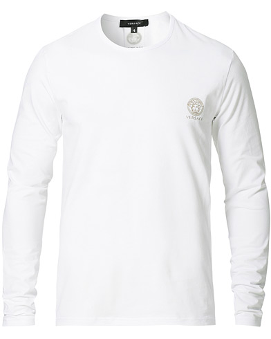 Mies | Pitkähihaiset t-paidat | Versace | Medusa Long Sleeve Tee White