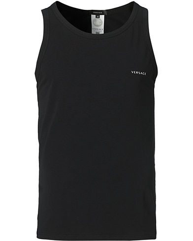 Mies | Hihattomat paidat | Versace | Logo Tank Top Black