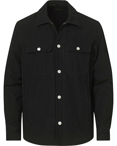 Miehet | Ohuet takit | A.P.C. | Alex Garment Dyed Overshirt Black