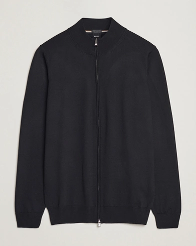 Mies | Full-zip | BOSS BLACK | Balonso Full-Zip Sweater Black