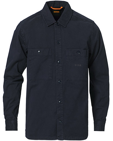 Miehet |  | BOSS Casual | Locky Pocket Overshirt Dark Blue